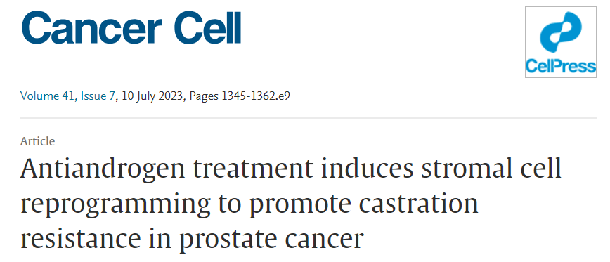 【烈冰助力】腫瘤頂刊Cancer cell 揭示抗雄激素治療誘導(dǎo)基質(zhì)細(xì)胞重編程以促進(jìn)前列腺癌的去勢抵抗